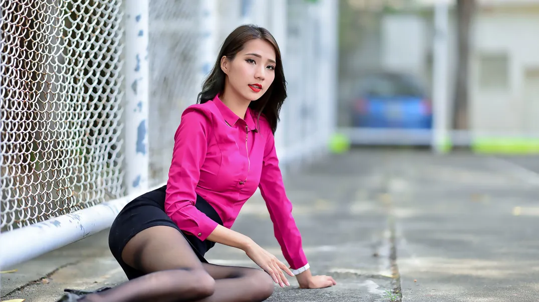 [Mzsock] NO.199 Anita Huang Yunfei OL black silk high heels beautiful legs street photography#[105P]-28